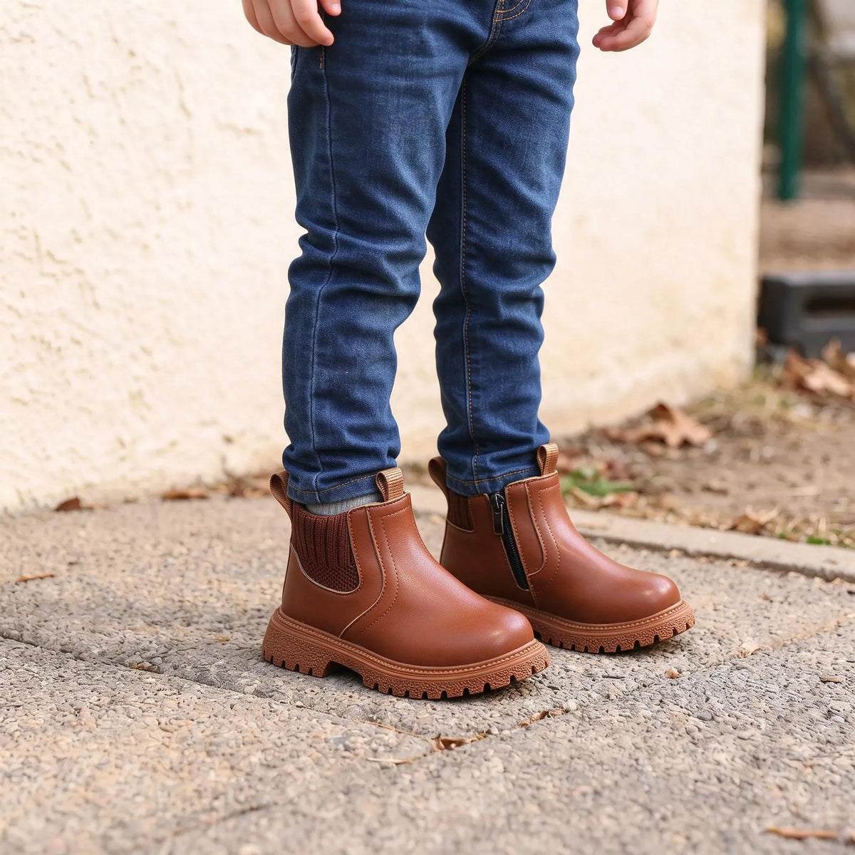 Children Round Toe Ankle Boots