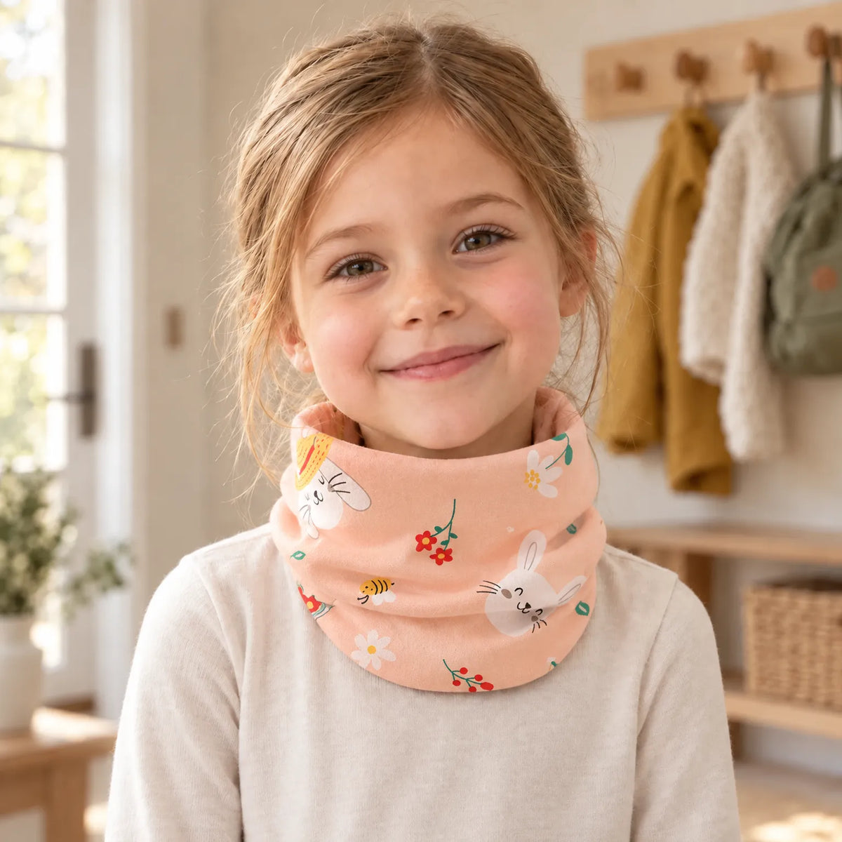Children's Printed Ring Neck Scarf