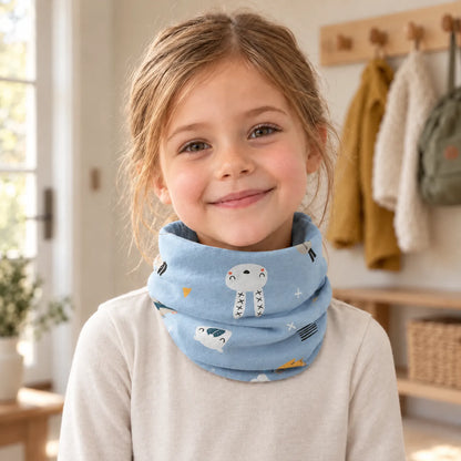 Children's Printed Ring Neck Scarf