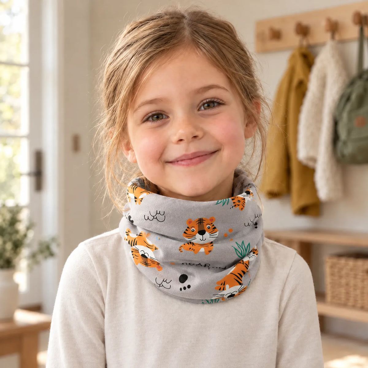 Children's Printed Ring Neck Scarf