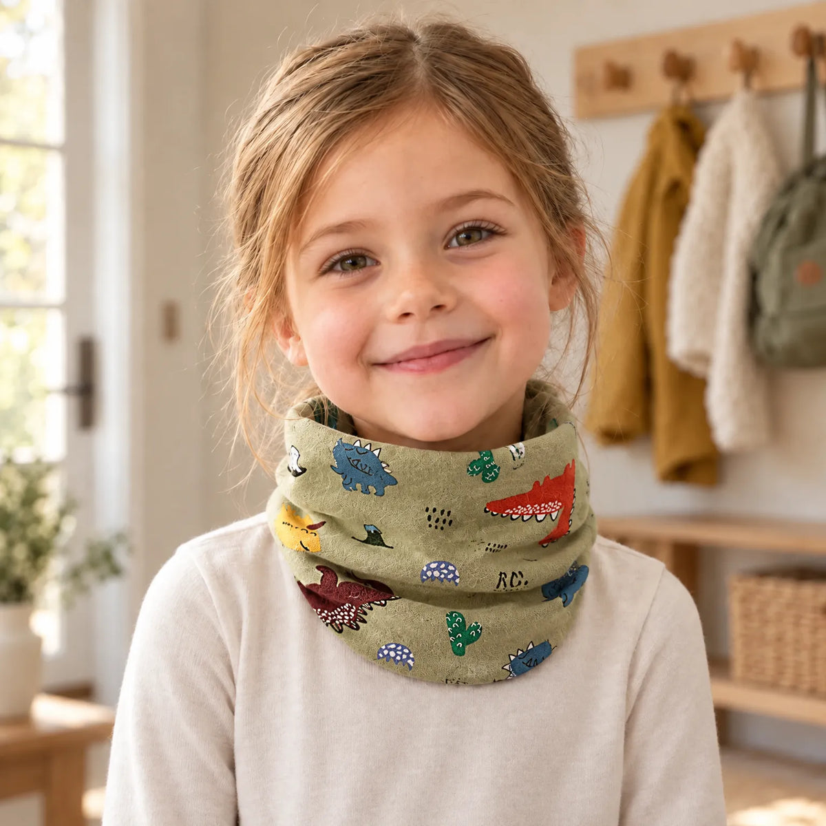 Children's Printed Ring Neck Scarf