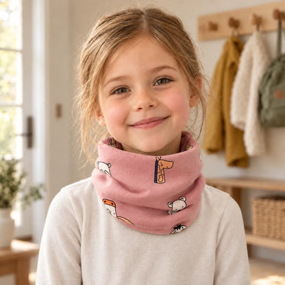 Children's Printed Ring Neck Scarf