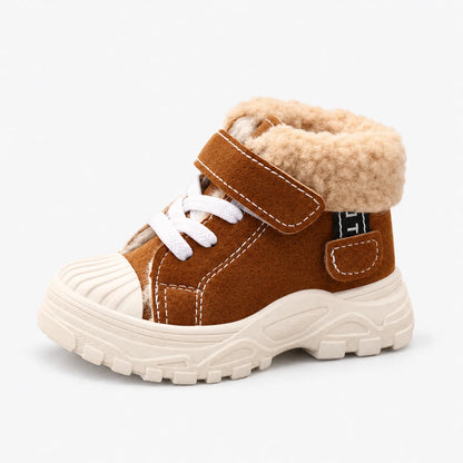 Childrens Winter Ankle Boots With Strap