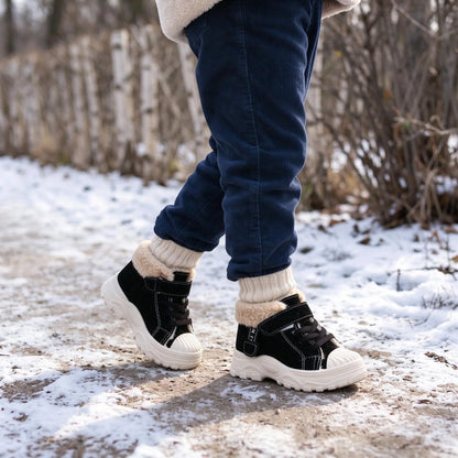 Childrens Winter Ankle Boots With Strap