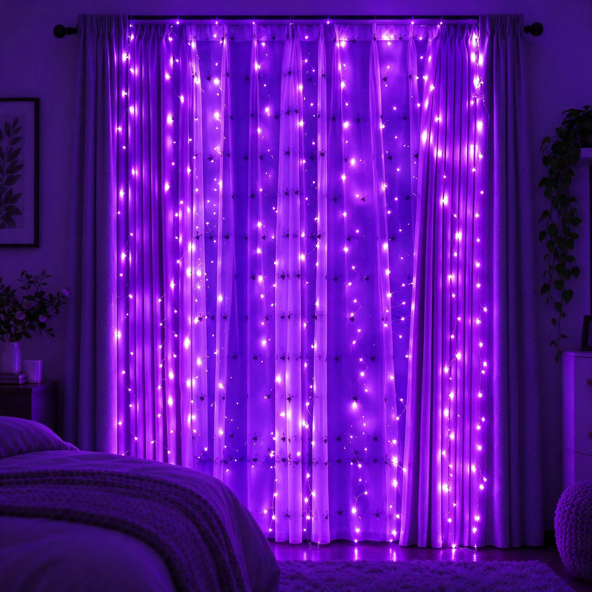 Christmas LED Curtain String Lights