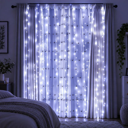 Christmas LED Curtain String Lights