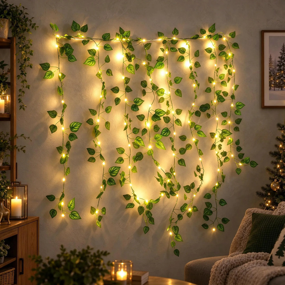 Christmas Leaf Fairy Lights String