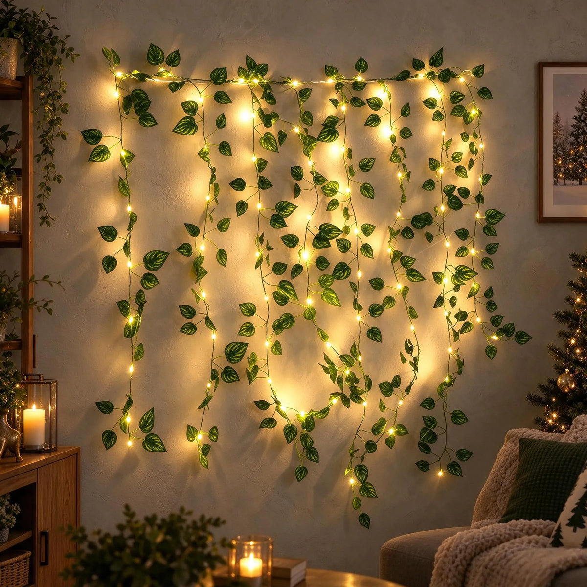 Christmas Leaf Fairy Lights String