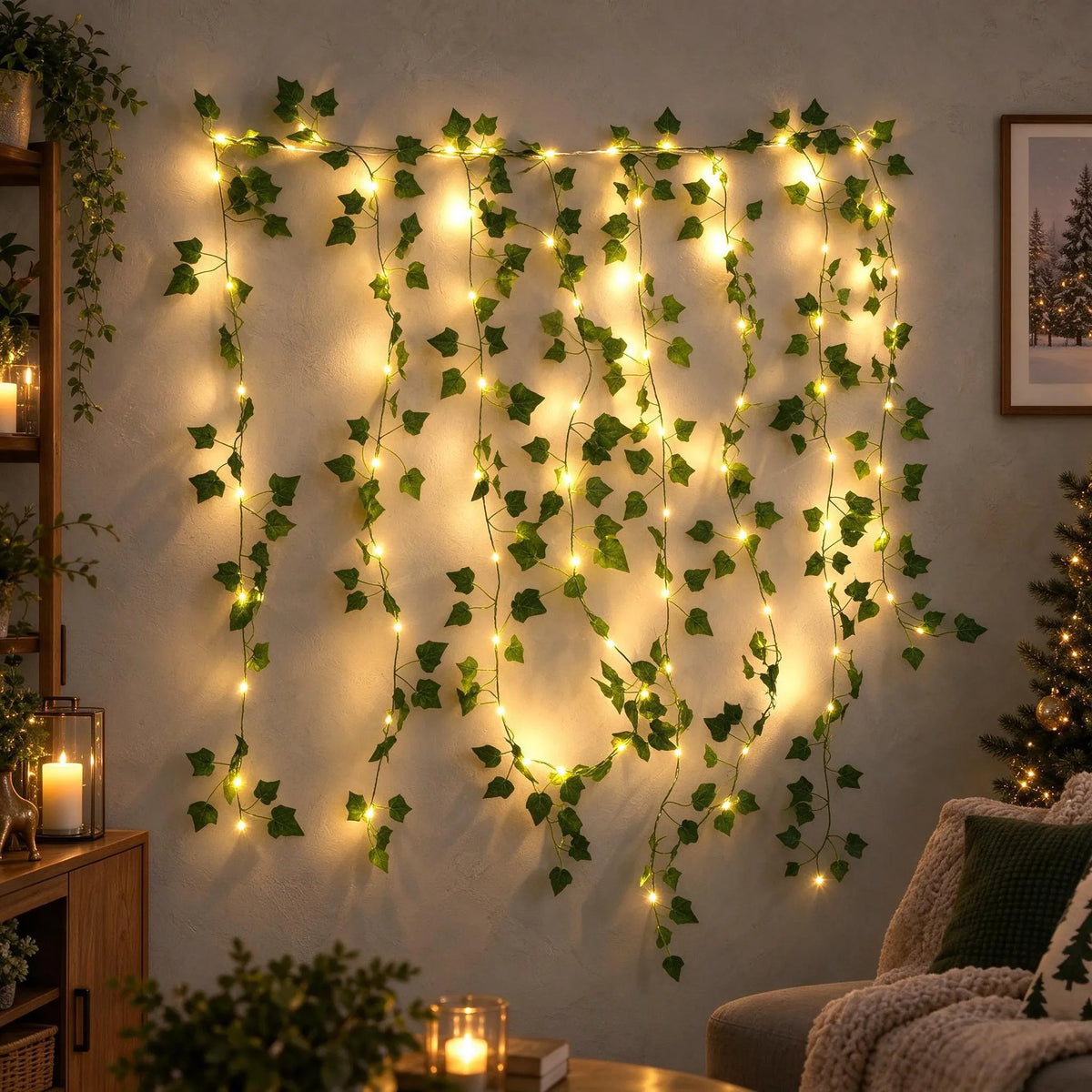 Christmas Leaf Fairy Lights String