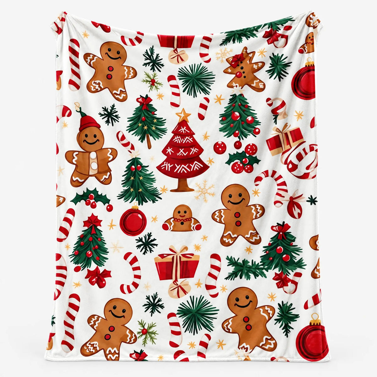Christmas Printed Fleece Throw Blanket