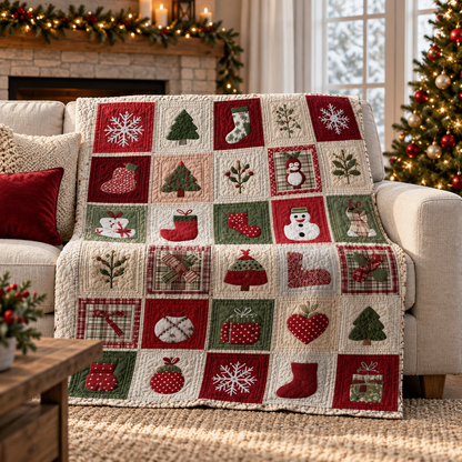 Christmas Printed Plush Throw Blanket