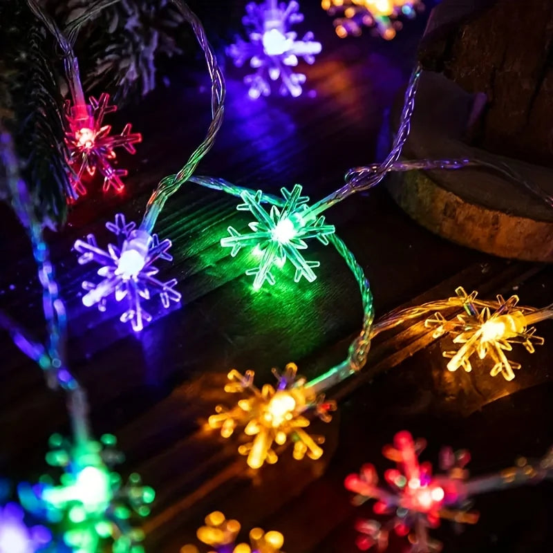 Christmas Snowflake LED Curtain Lights