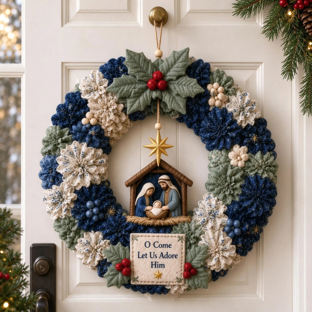 Christmas Wreath Poke Craft Kit