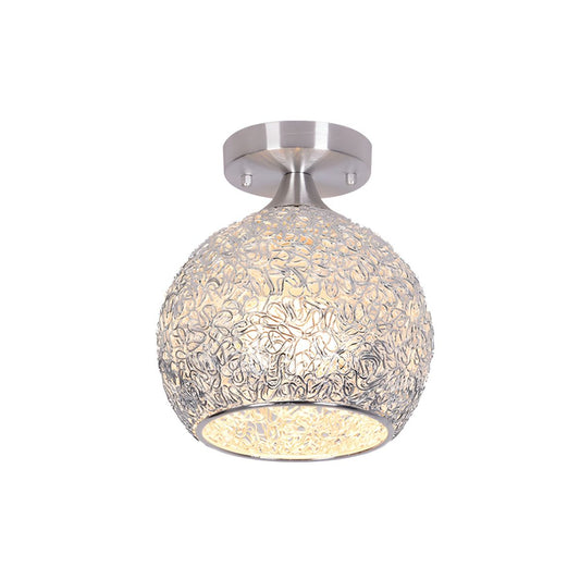Chrome Dome Flush Ceiling Light for Modern Rooms | Lumavia