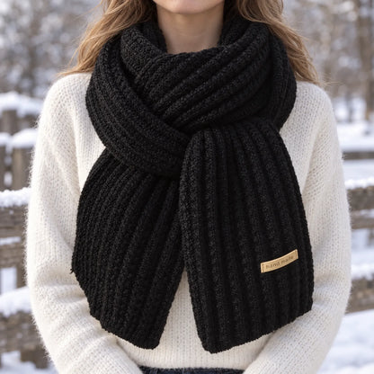 Chunky Cable Knit Winter Scarf