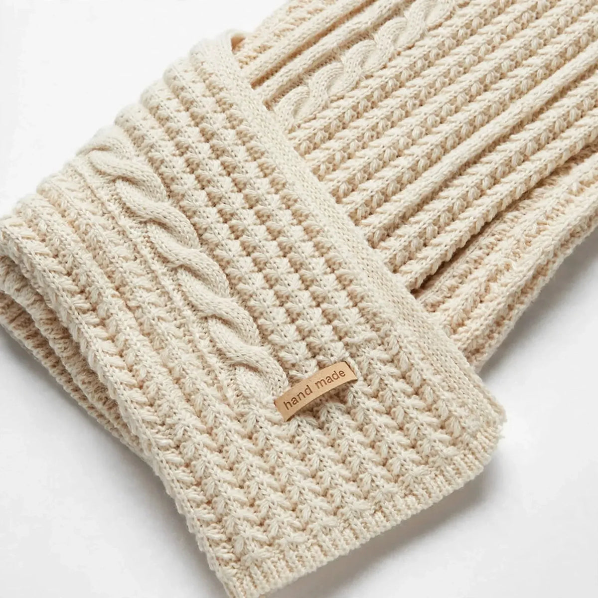 Chunky Cable Knit Winter Scarf