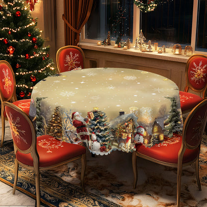 Classic Printed Christmas Dining Tablecloth