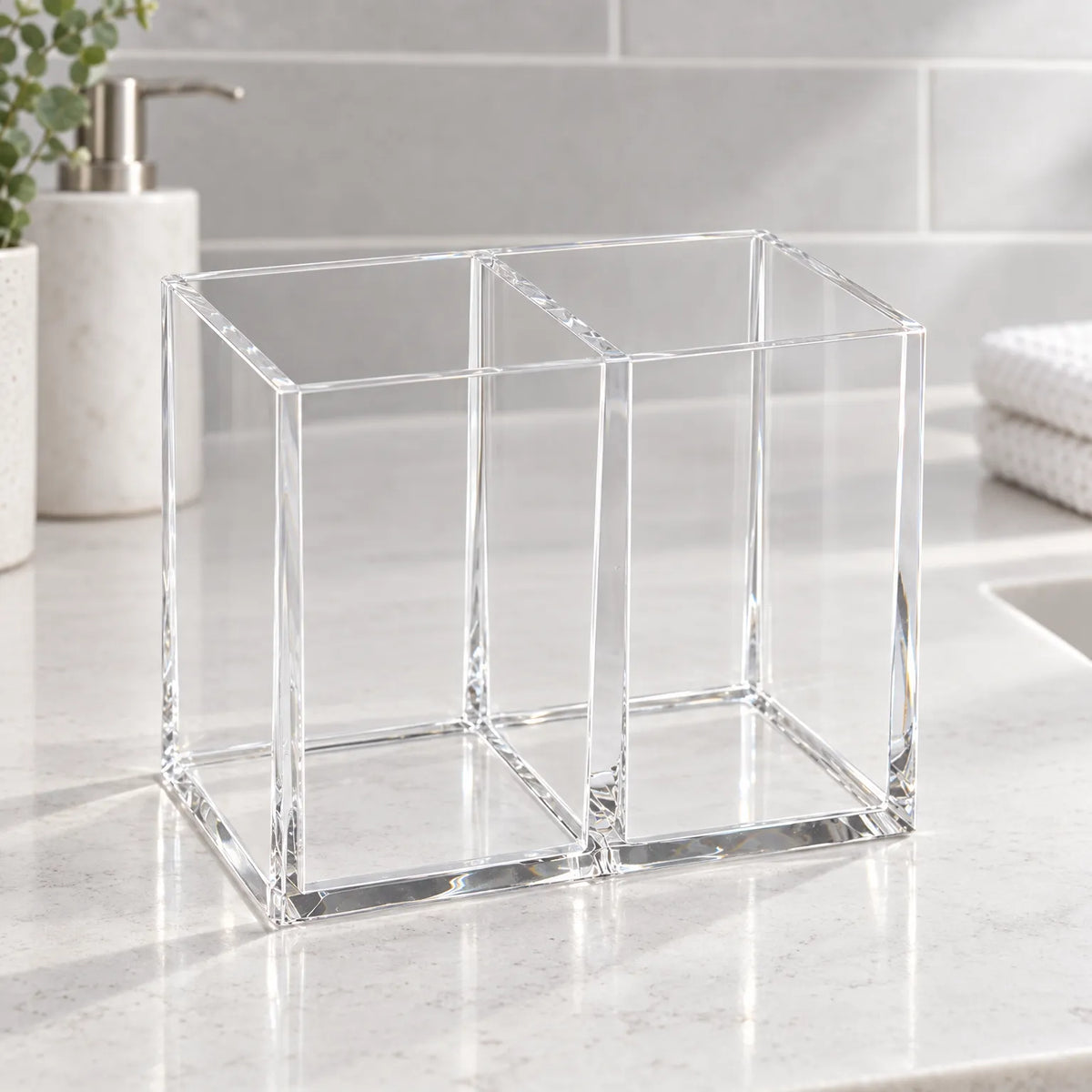 Clear Acrylic Makeup Organizer for Lipstick and Cosmetics