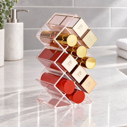 Clear Acrylic Makeup Organizer for Lipstick and Cosmetics