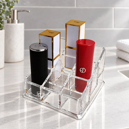 Clear Acrylic Makeup Organizer for Lipstick and Cosmetics