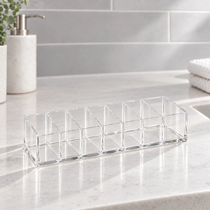 Clear Acrylic Makeup Organizer for Lipstick and Cosmetics