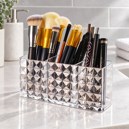Clear Acrylic Makeup Organizer for Lipstick and Cosmetics
