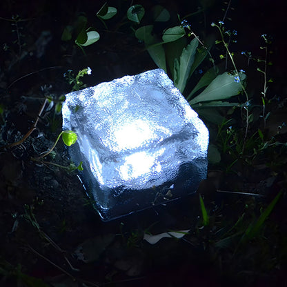 Clear Glass Solar Ground Lamp for Outdoor Paths | Fenvra