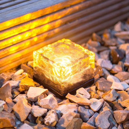 Clear Glass Solar Ground Lamp for Outdoor Paths | Fenvra
