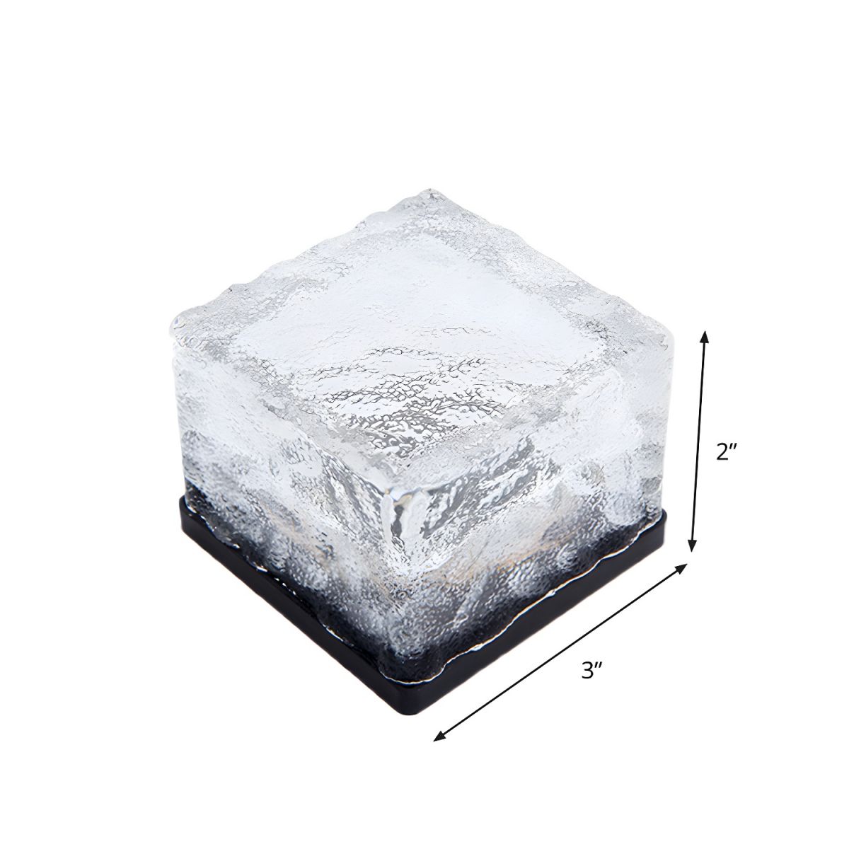 Clear Glass Solar Ground Lamp for Outdoor Paths | Fenvra