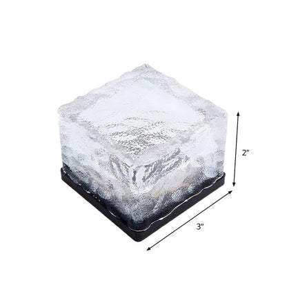 Clear Glass Solar Ground Lamp for Outdoor Paths | Fenvra