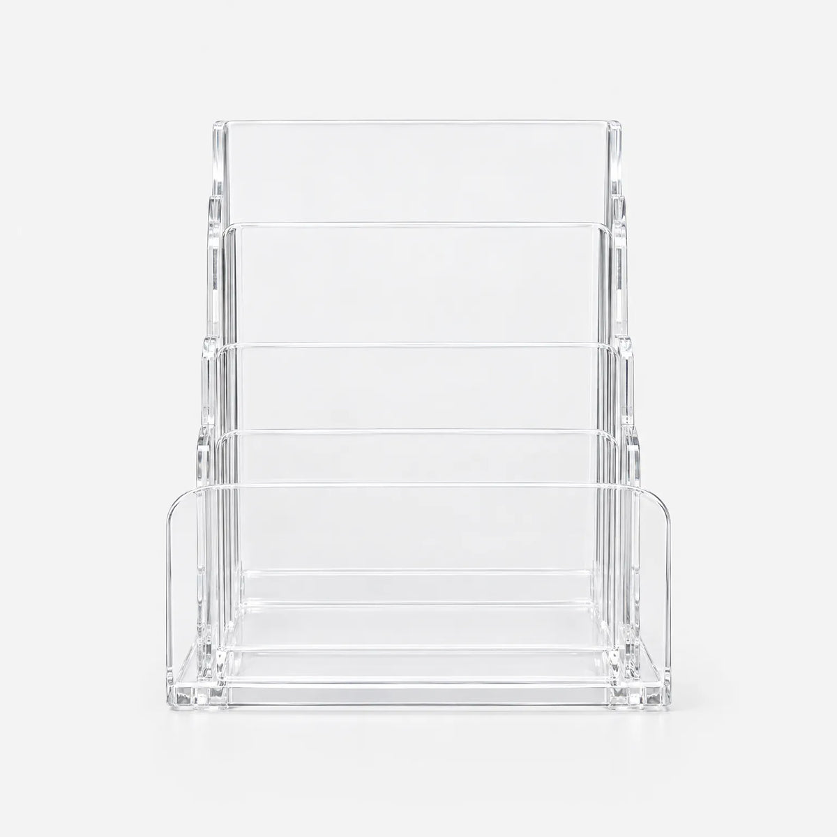 Clear Multi-Slot Makeup Organizer