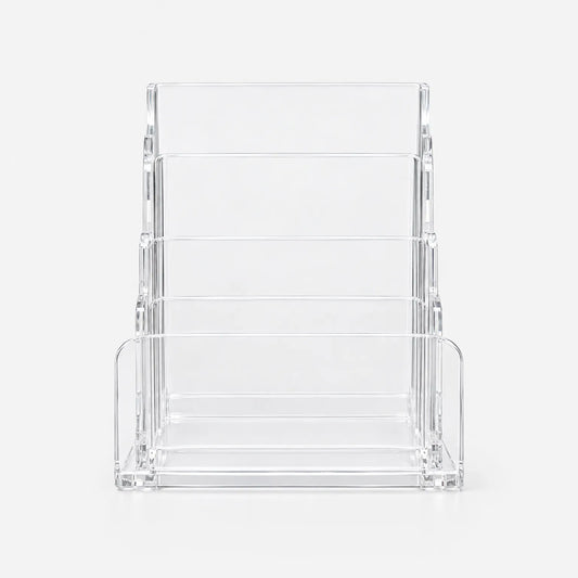 Clear Multi-Slot Makeup Organizer