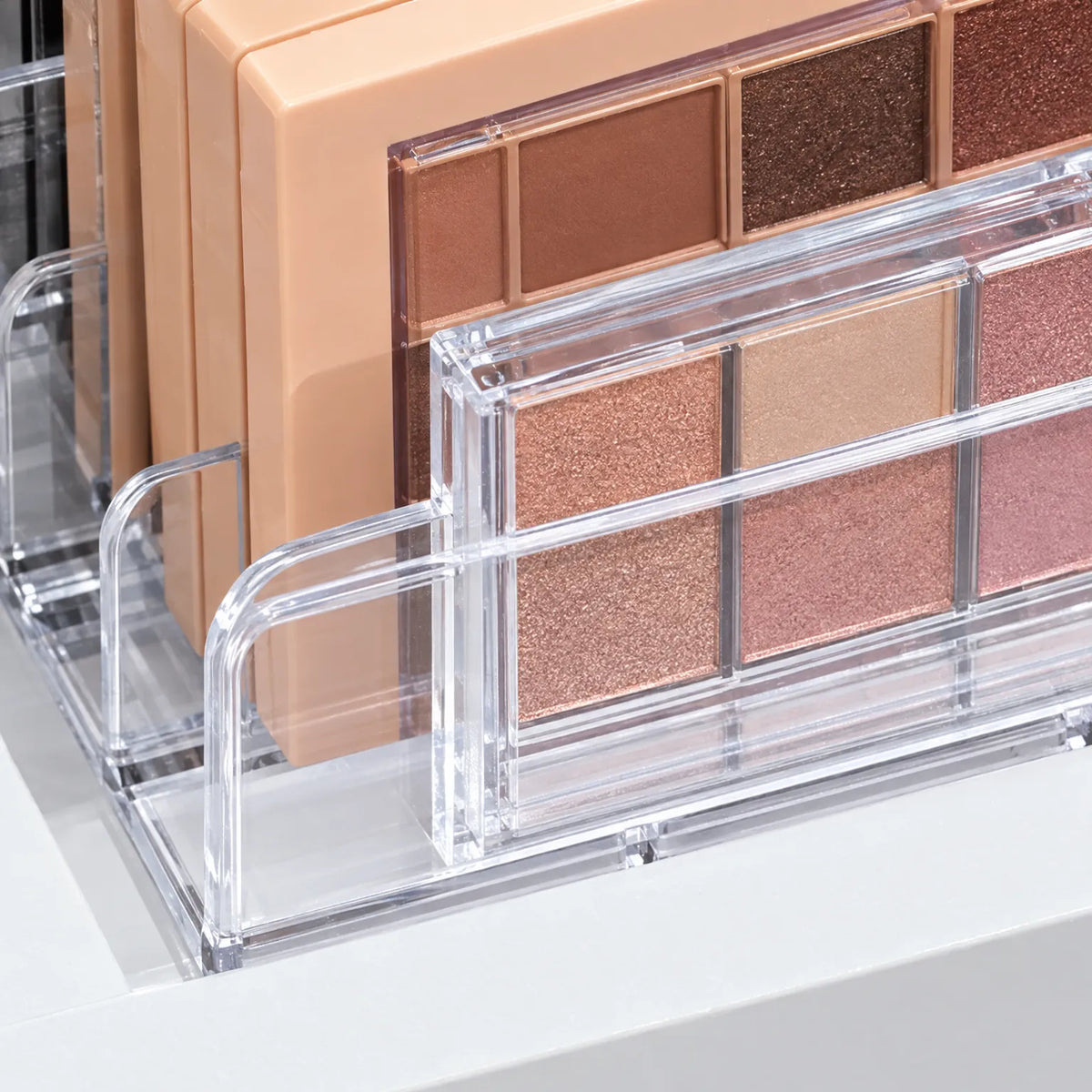 Clear Multi-Slot Makeup Organizer