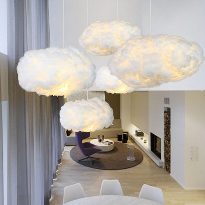 Cloud Style Ceiling Light Soft Fabric Floating Lamp | Larevi