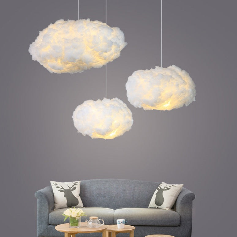 Cloud Style Ceiling Light Soft Fabric Floating Lamp | Larevi
