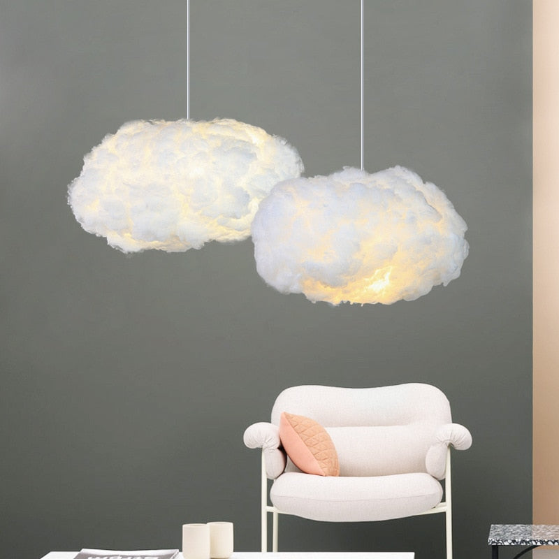 Cloud Style Ceiling Light Soft Fabric Floating Lamp | Larevi