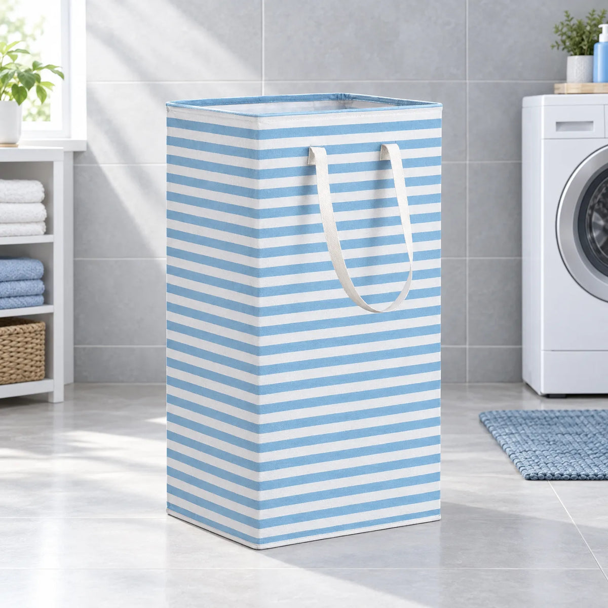 Collapsible 75L (16 Gal) Fabric Laundry Basket
