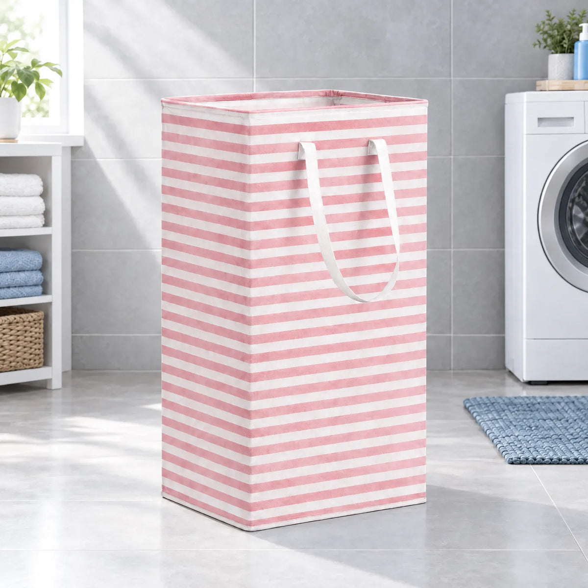 Collapsible 75L (16 Gal) Fabric Laundry Basket