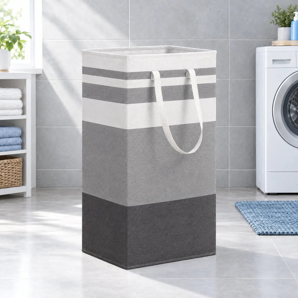 Collapsible 75L (16 Gal) Fabric Laundry Basket