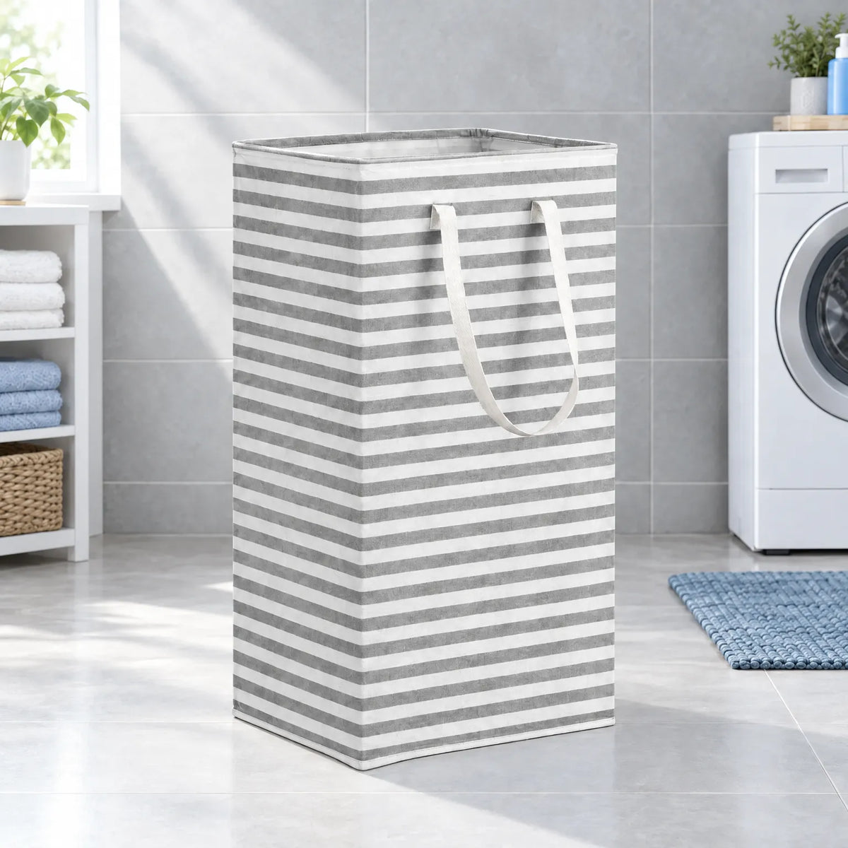 Collapsible 75L (16 Gal) Fabric Laundry Basket