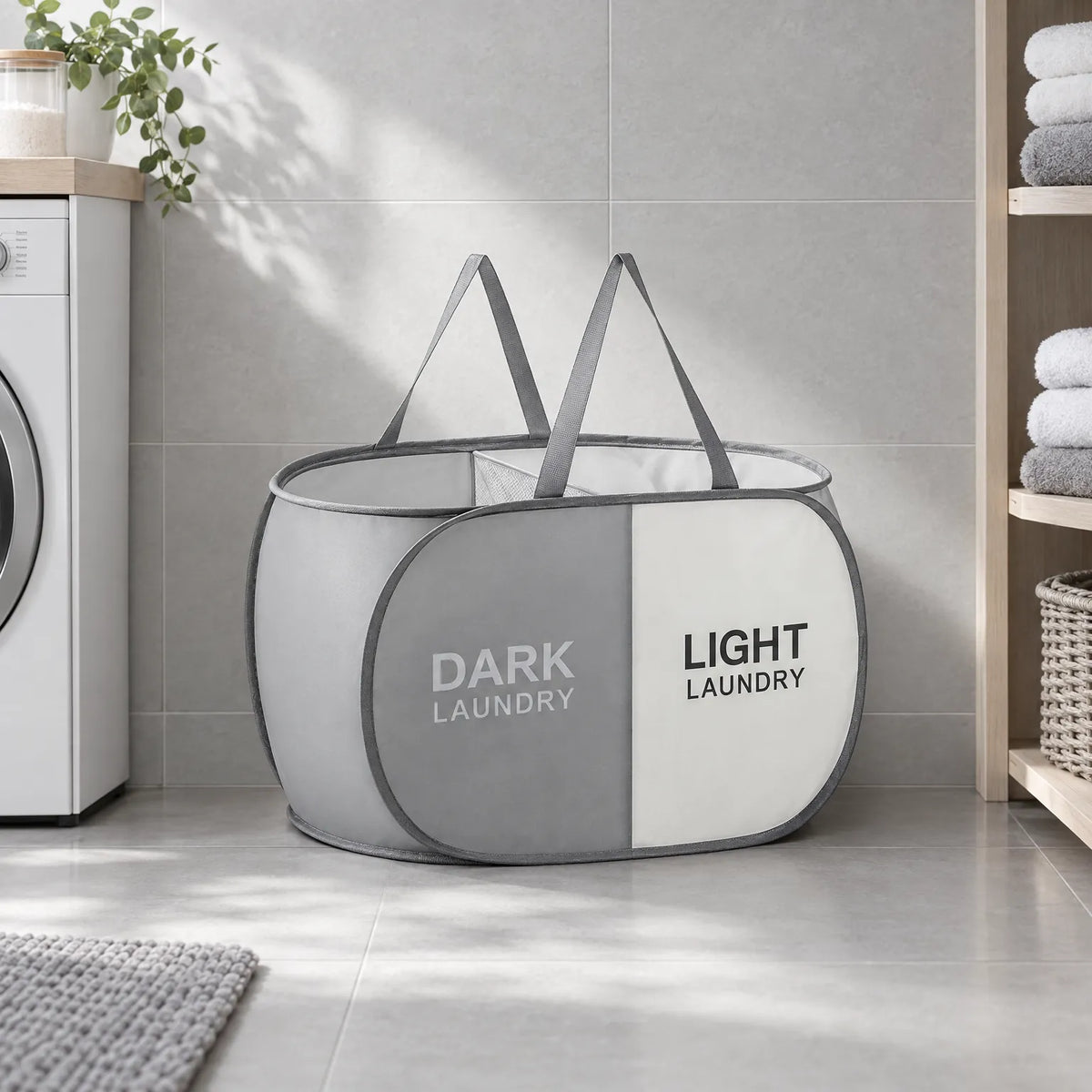 Collapsible Fabric Laundry Sorting Basket