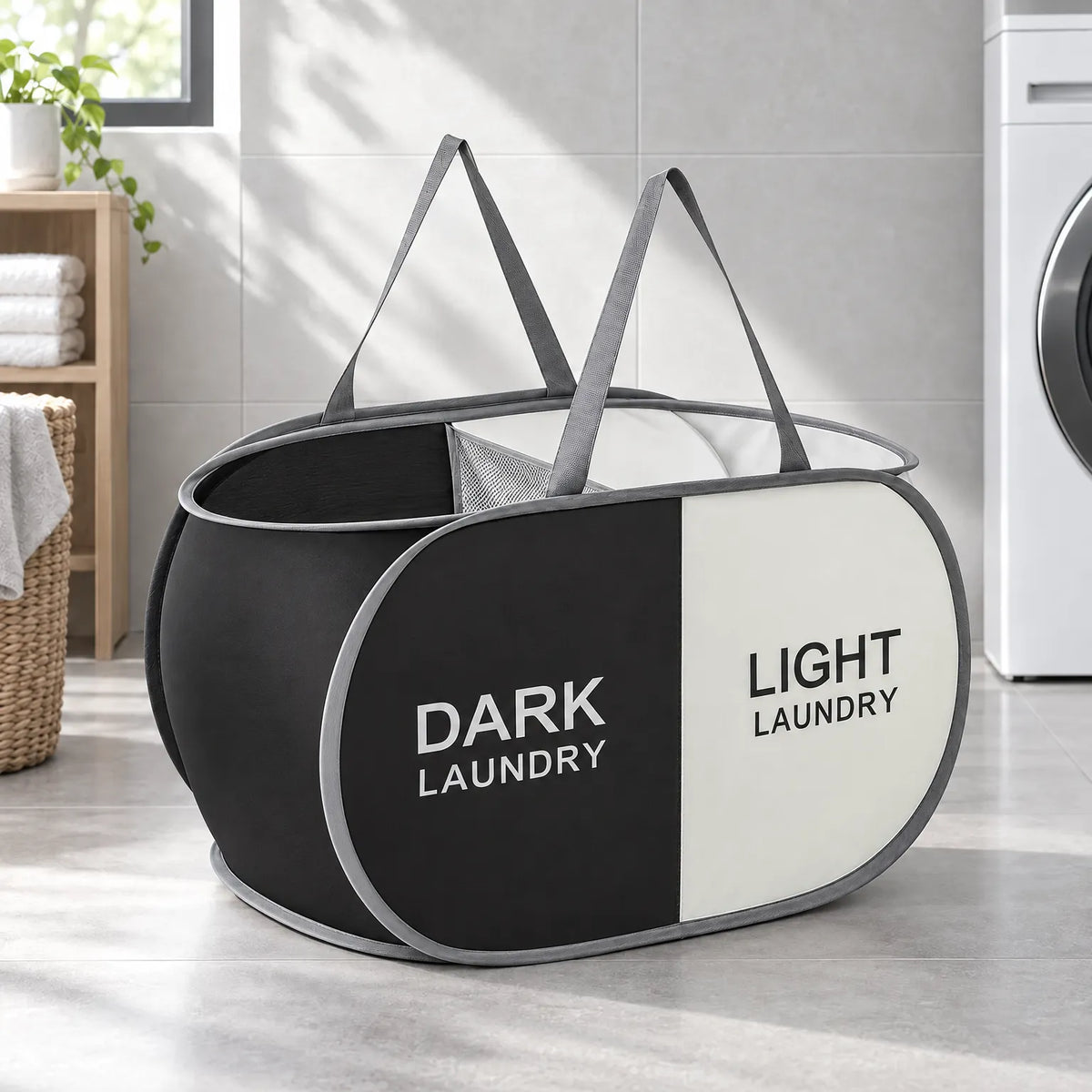 Collapsible Fabric Laundry Sorting Basket