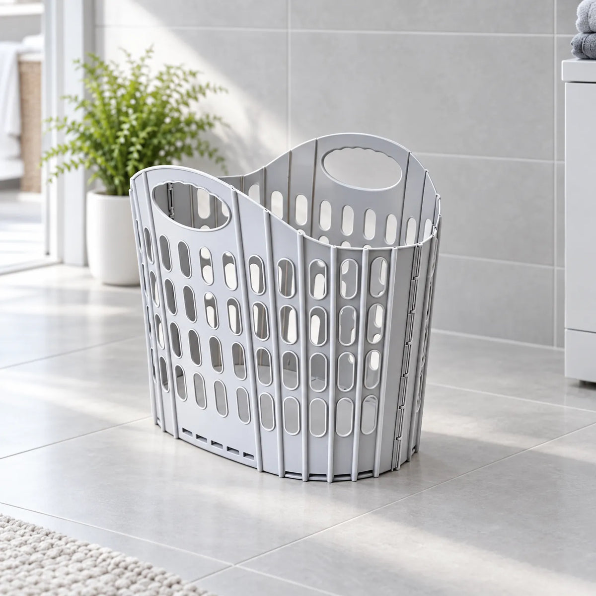 Collapsible Plastic Laundry Basket
