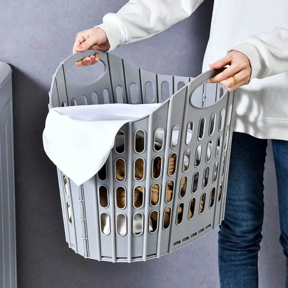 Collapsible Plastic Laundry Basket