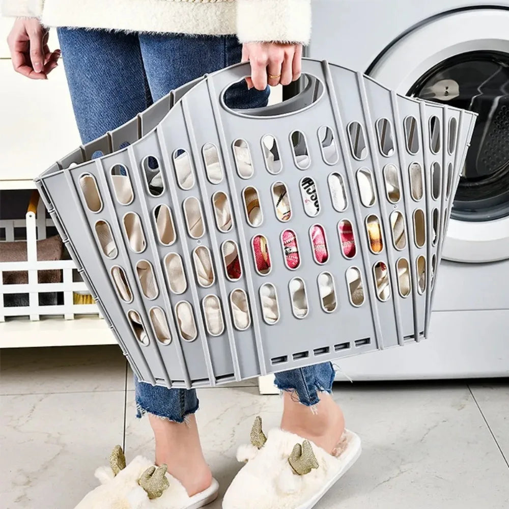 Collapsible Plastic Laundry Basket