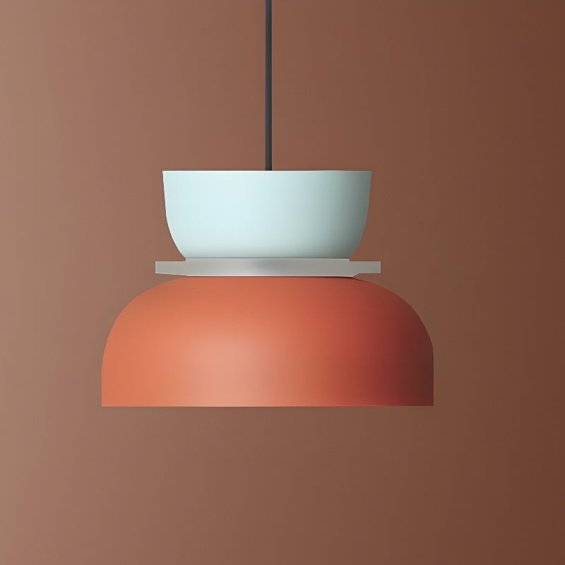 Colour Accent Pendant Light Nordic Bowl Form Design | Veltrix