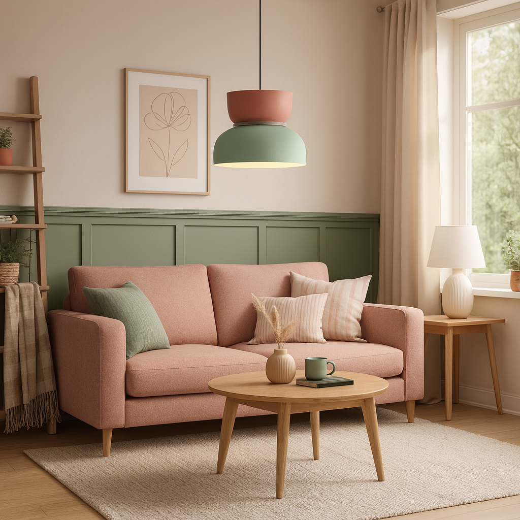 Colour Accent Pendant Light Nordic Bowl Form Design | Veltrix