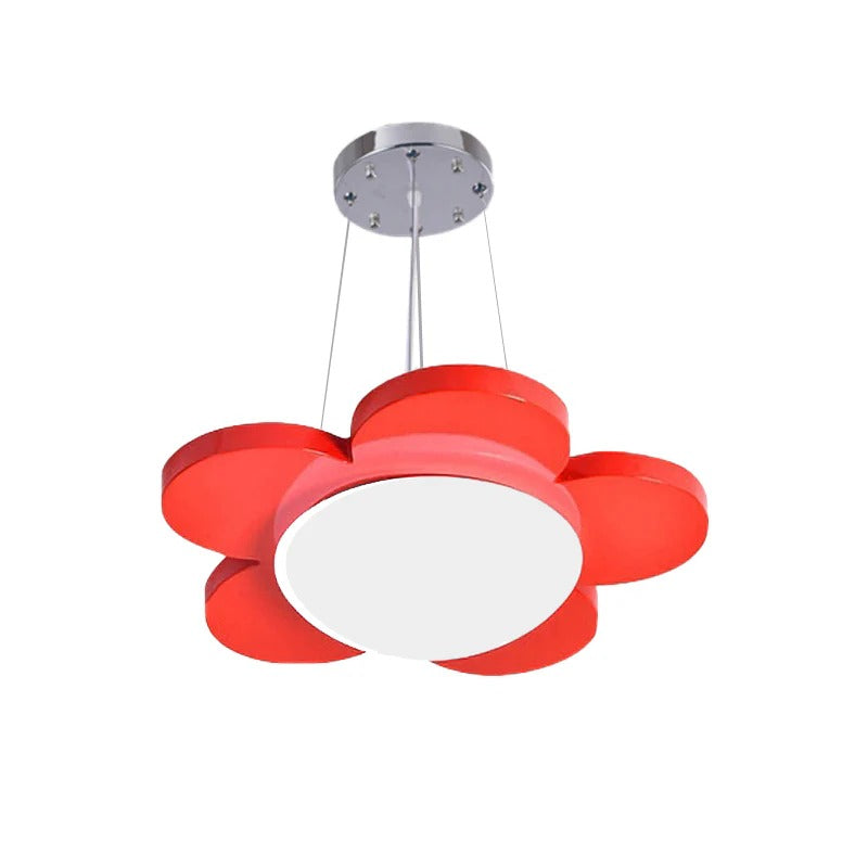 Colourful Flower LED Pendant Light Acrylic Kids Ceiling | Solvica