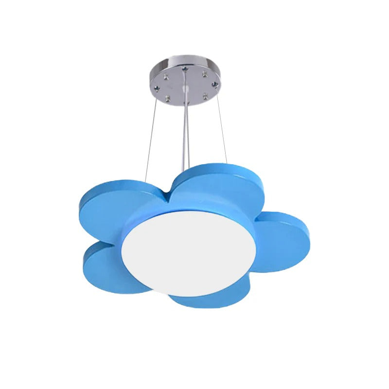 Colourful Flower LED Pendant Light Acrylic Kids Ceiling | Solvica