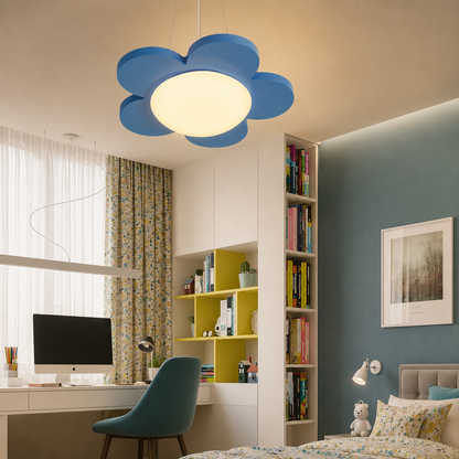 Colourful Flower LED Pendant Light Acrylic Kids Ceiling | Solvica
